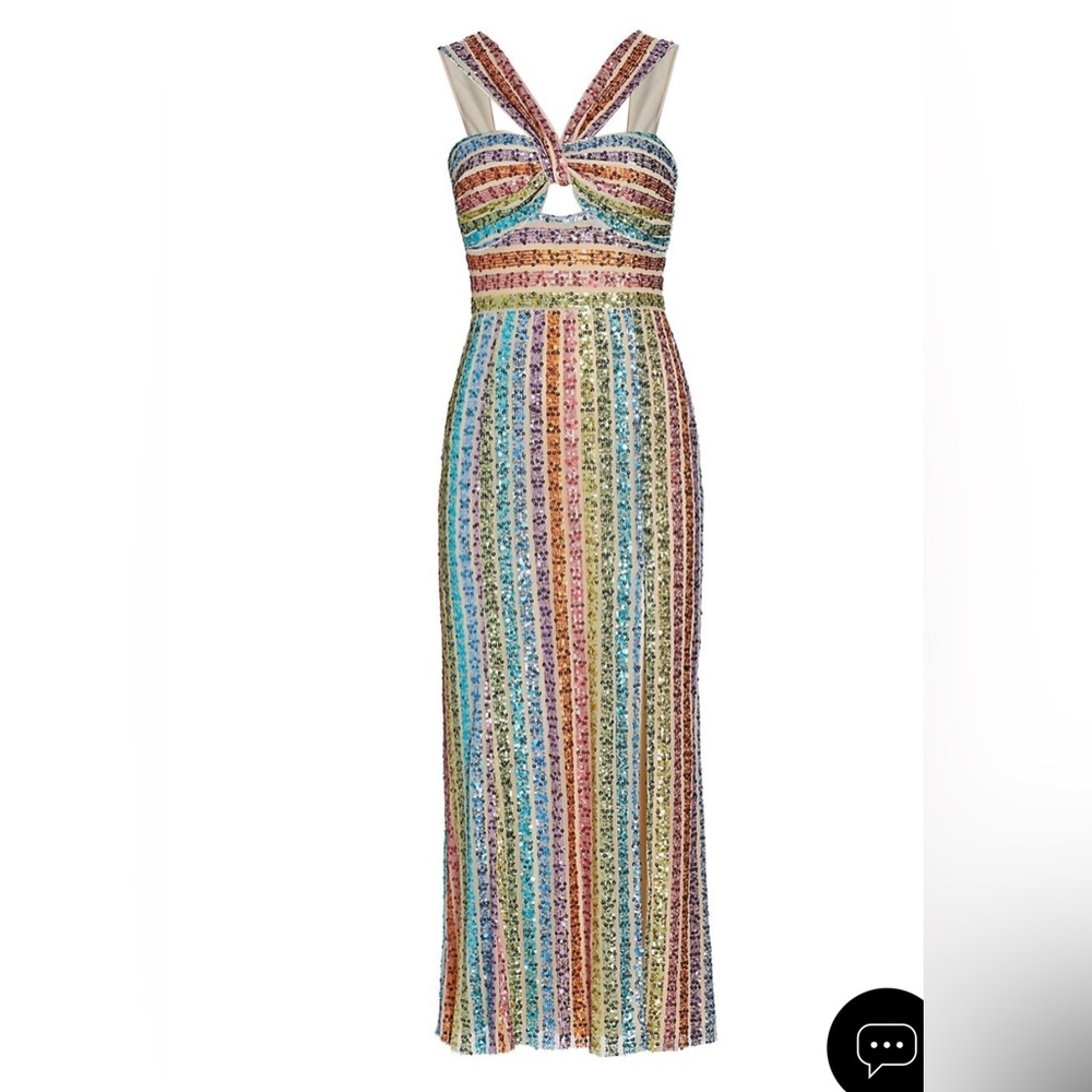 Saylor Eli Sequin Column Dress NWT